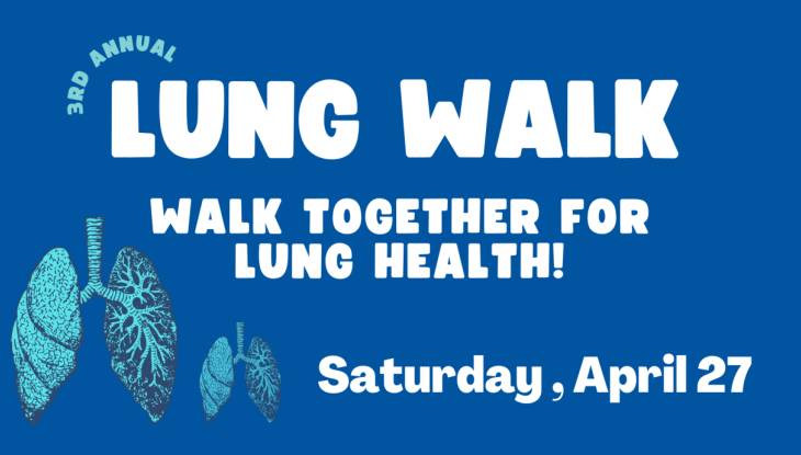An advertisement for the Lung Walk
