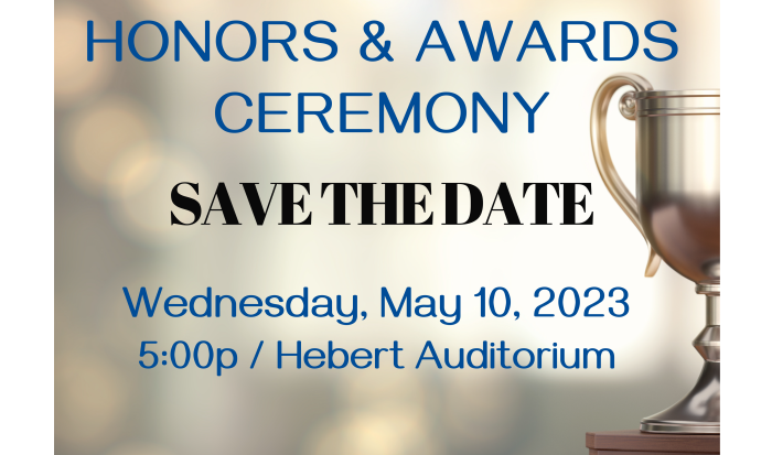 Honors and Awards Save the Date