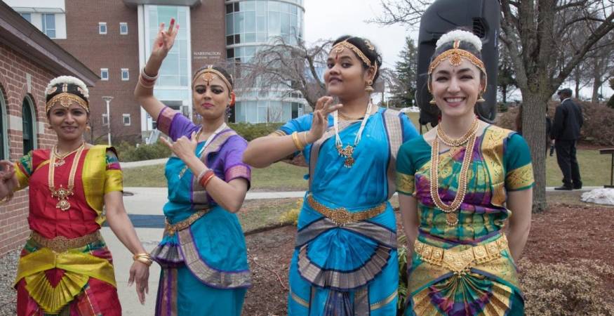 students wear authentic garb at cultural fest