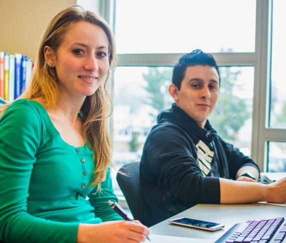 Students in a computer class