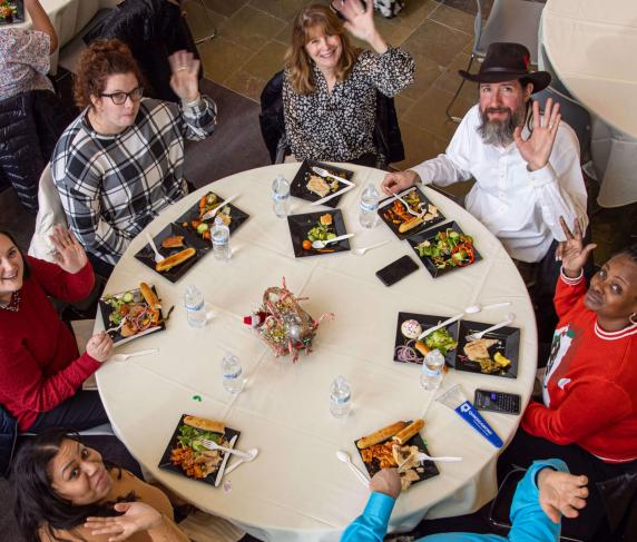 Interim Director of Human Resources Sara Simms, Human Resources Generalist Jessica Schavrien, Director of Strategic Communications Karen Hutner, Chief Technology Officer Patrick Printz and Associate VP of Student Success Michelle Tufau Afriyie