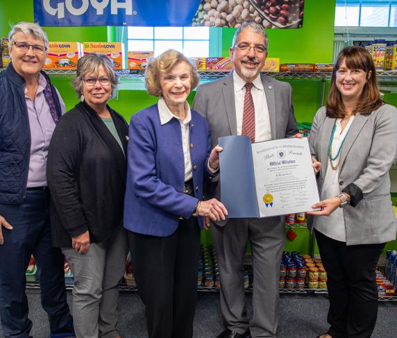  (L to R) Terry Vecchio, Bonnie Coleman, Harriet Chandler, Luis Pedraja, and Robyn Kennedy.