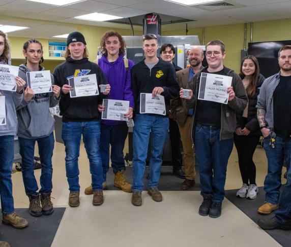 Assabet Valley students with Professor Lee Duerden