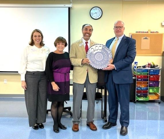 (From left) Shanan Stratis, Michelle Savrann, Dr. Said Nafai and Dr. James Keane