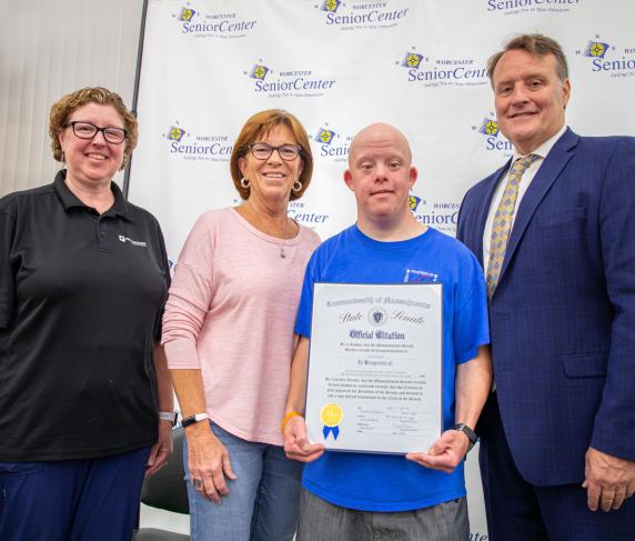 From left: Rebecca King, Lynn Pearson, Ryan Dixon and Michael Moore