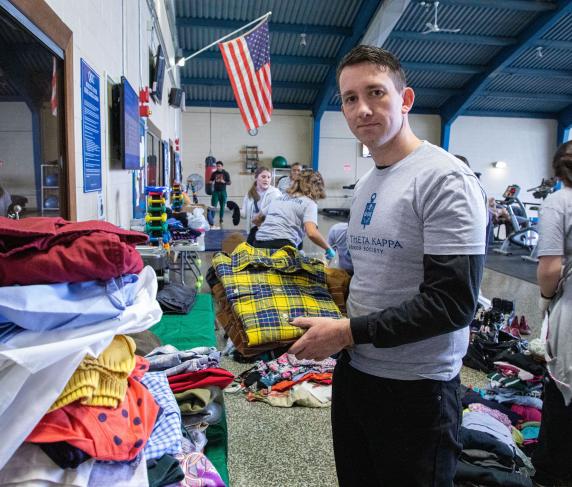 Student and PTK member Jordan Miller