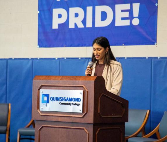 Semran Sahota, QCC student and member of the Veterans Club