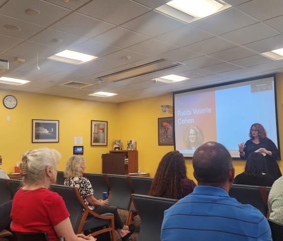 Rabbi Valerie Cohen at Jewish American Heritage Month