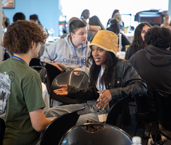 Early College students at an event at Polar Park
