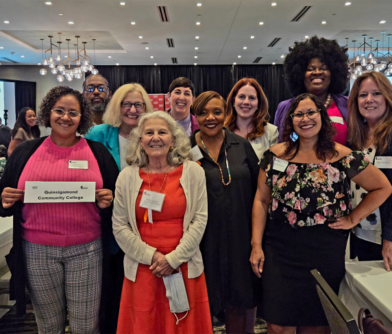 Foundation Director Linda Cavaioli (second from left, front) at the Katharine F. Erskine Awards ceremony.