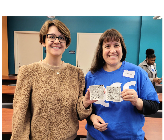 Health Consultant Mackensey Snyder (left) and Director of Health and Wellness Heather Lukas
