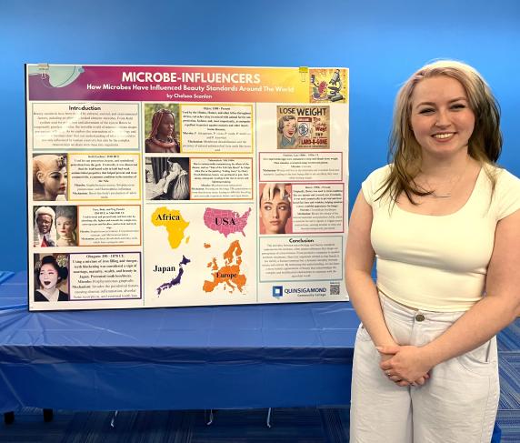 Chelsea Scanlon at the Commonwealth Honors Showcase