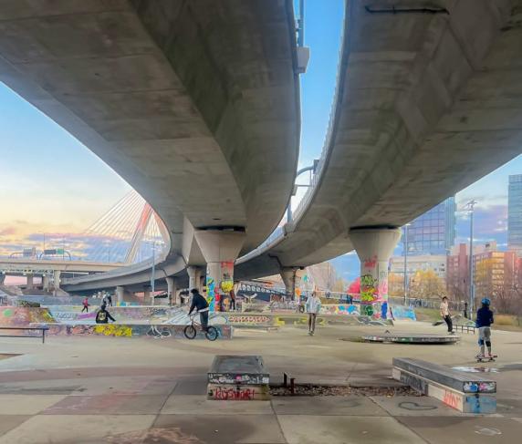 Oscar Carrier's prize winning photo "Painted Underpass"