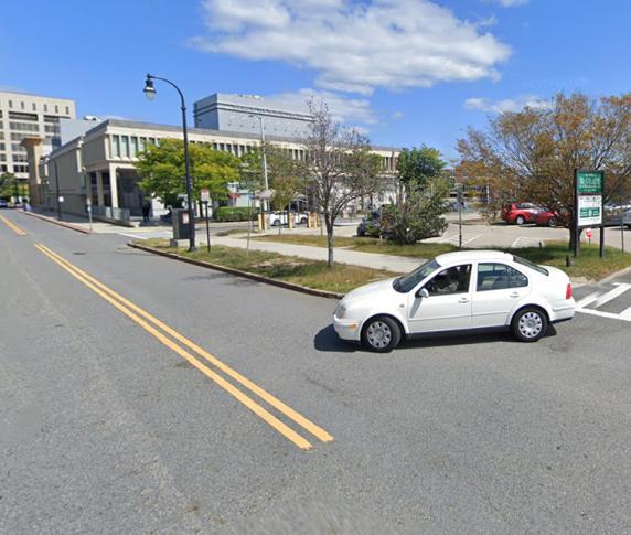 A street view of the McGrath parking lot