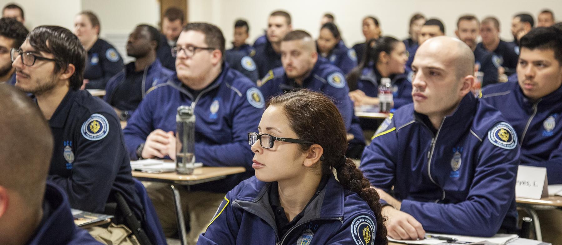 A class of officers in Police Academy