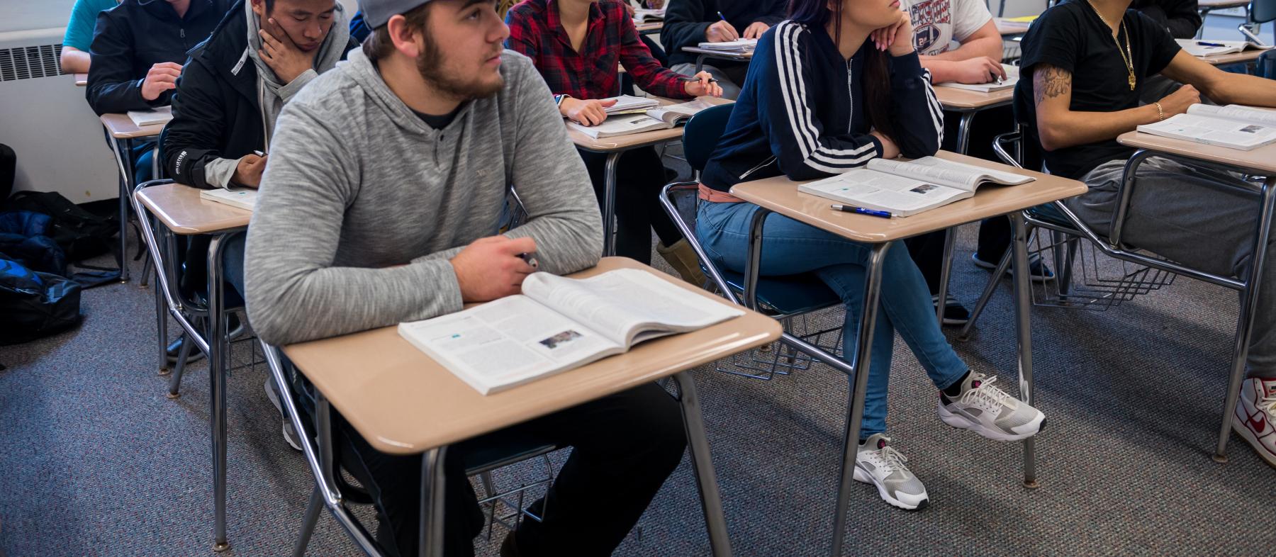 A classroom full of students