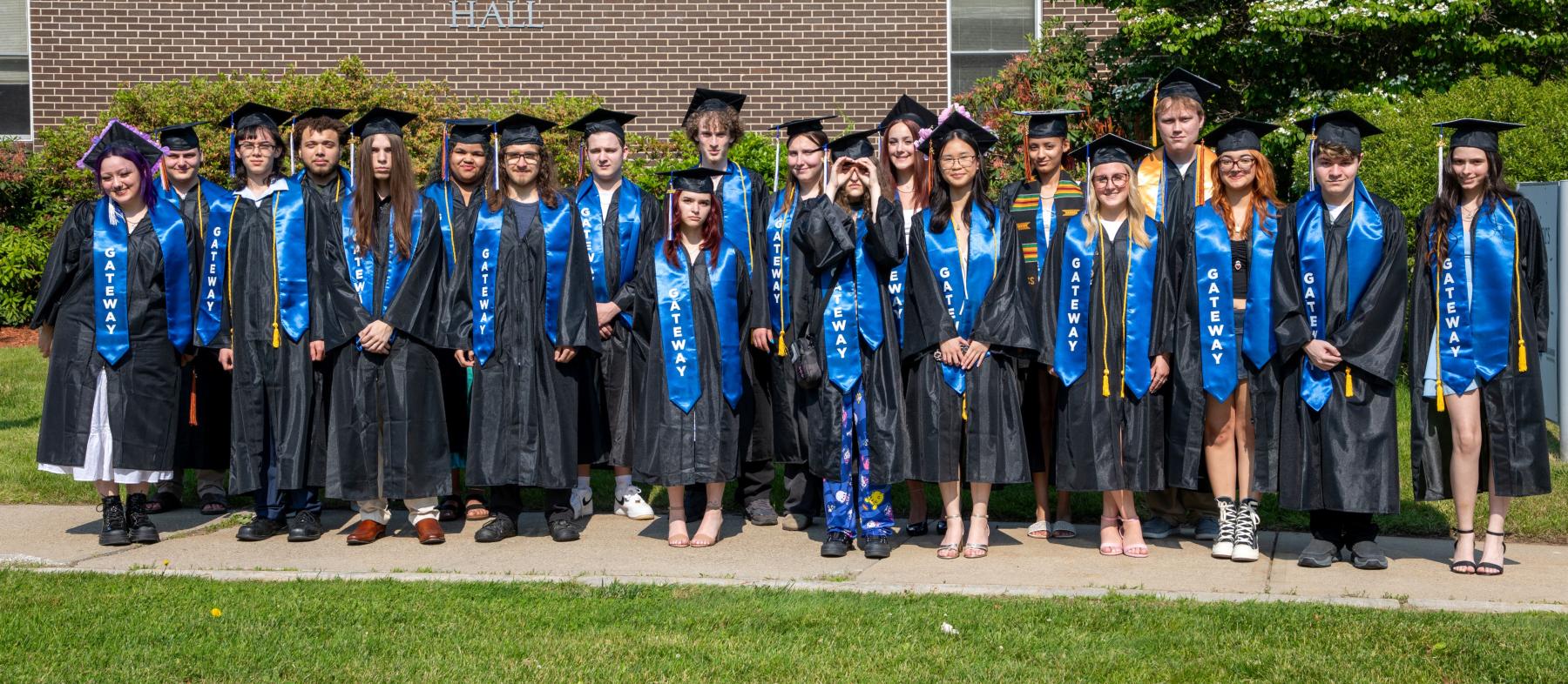 The graduating class of Gateway To College