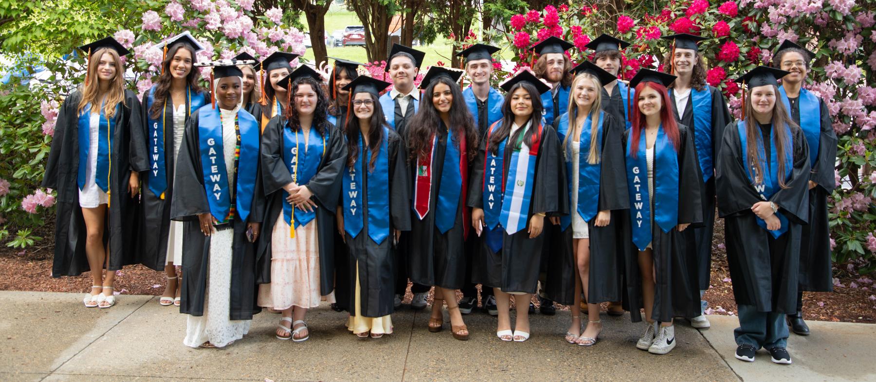 The graduating class of Gateway To College
