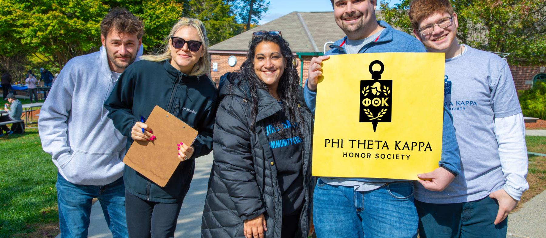 Members at the PTK cookout