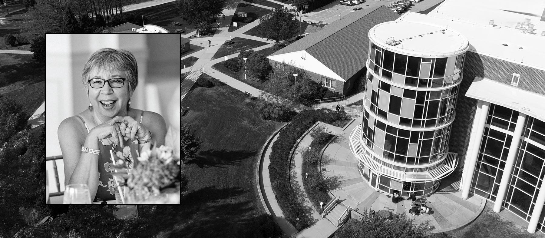Liz Pape and the QCC Campus