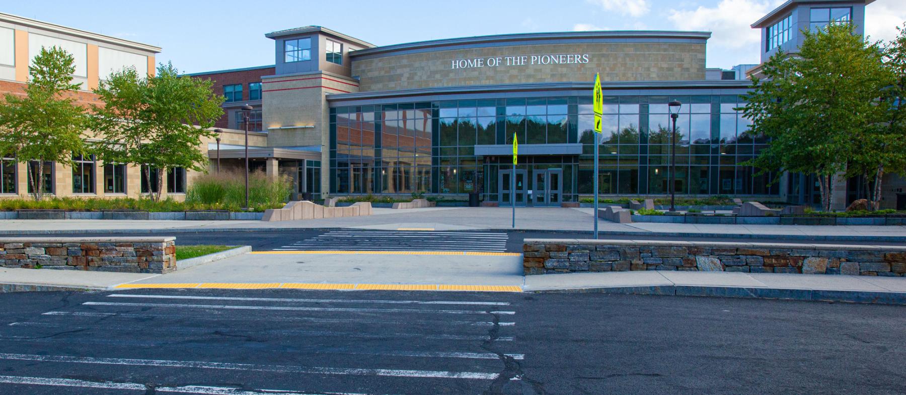 Exterior of Southbridge High School