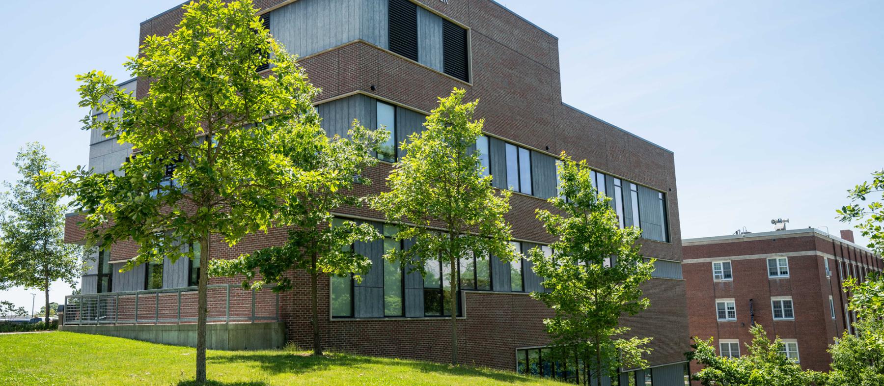 The QCC QuEST Center as viewed from the rear lot