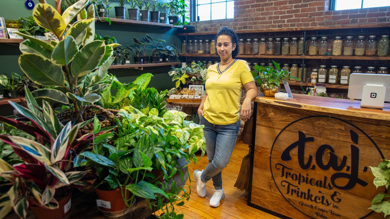 Tiana Diaz at Taj Tropics and Trinkets