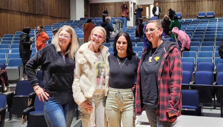 (From left) Rebecca, Janis, Bridget and Six from the film "Recovery City"
