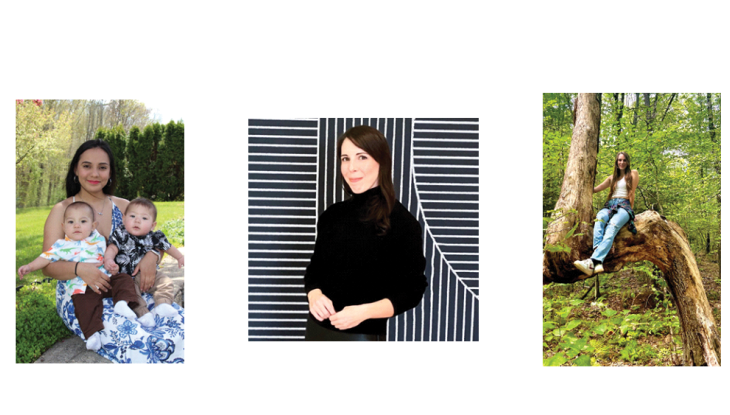 (From left) Adriana Nunez Tang with her twin sons, Apryl Harvey and Alyssa Courtemanche