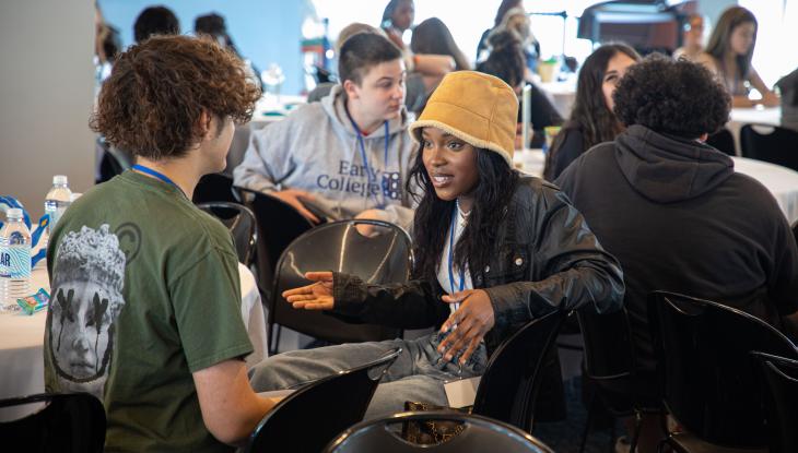 Early College students at an event at Polar Park