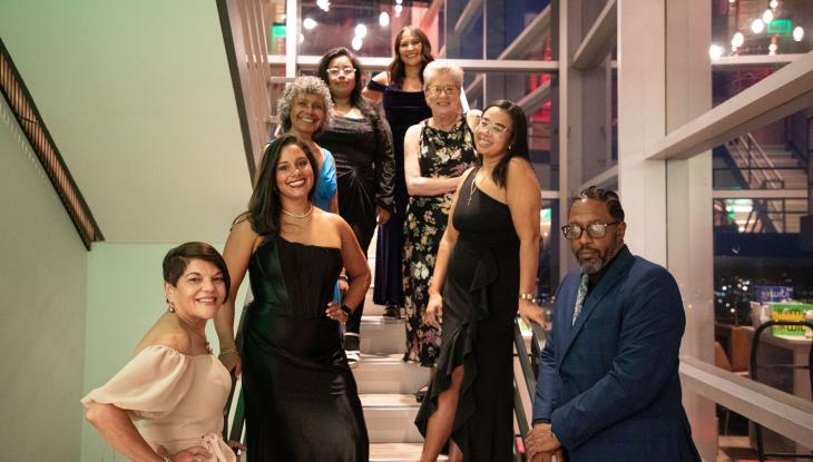 Current and former HACE committee members (from left) Olga Lopez Hill, Gilmarie Vongphakdy, Maria Addison, Glenda Rodriguez, Jennie Guzman Gayflor, Dolly Vazquez, Anianjolice Oquendo and Sean Harris