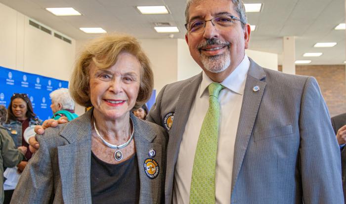 Senator Harriette L. Chandler and President Luis G. Pedraja, Ph.D. Senator Harriette L. Chandler and President Luis G. Pedraja, Ph.D.