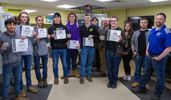 Assabet Valley students with Professor Lee Duerden Assabet Valley students with Professor Lee Duerden
