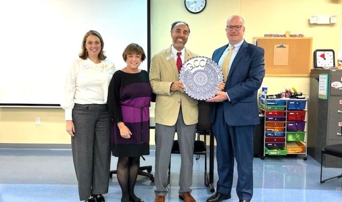 (From left) Shanan Stratis, Michelle Savrann, Dr. Said Nafai and Dr. James Keane