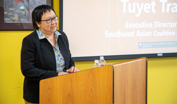 Executive Director of the Southeast Asian Coalition Tuyet Tran Executive Director of the Southeast Asian Coalition Tuyet Tran