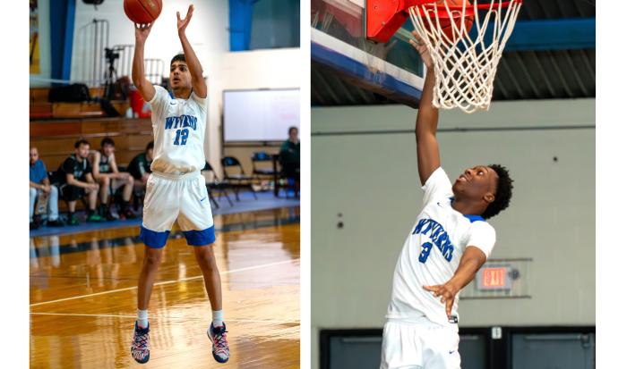 Junaid Taufeeq (left) and Chris Paul Junaid Taufeeq (left) and Chris Paul