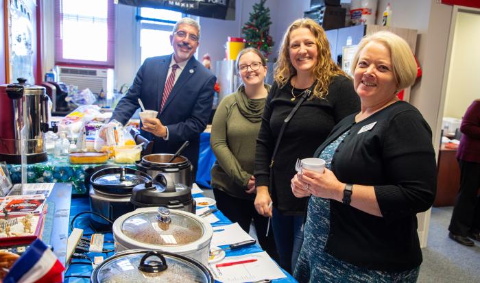 From left: Dr. Luis Pedraja, Taylor Rohena, Kristin Brown and Terri Rodriguez From left: Dr. Luis Pedraja, Taylor Rohena, Kristin Brown and Terri Rodriguez