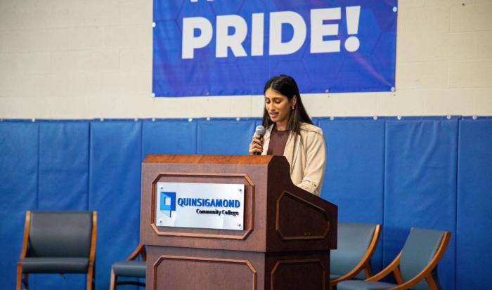 Semran Sahota, QCC student and member of the Veterans Club Semran Sahota, QCC student and member of the Veterans Club