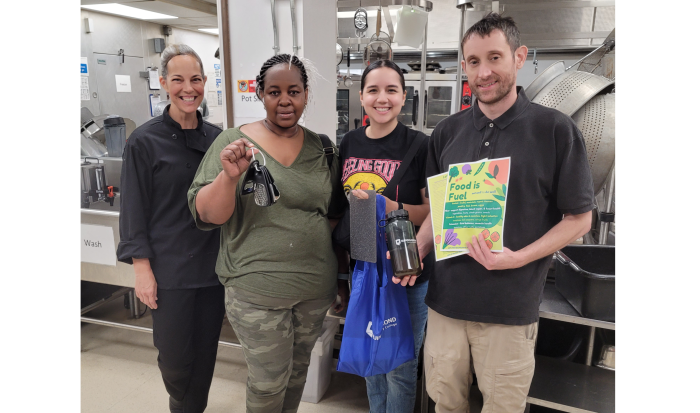 (from left) Catherine Kling-Nourse, Tayiba Abdul-Razak, Sarai Villegas and Jeffrey Card (from left) Catherine Kling-Nourse, Tayiba Abdul-Razak, Sarai Villegas and Jeffrey Card