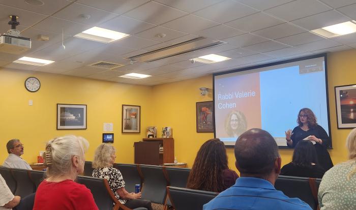 Rabbi Valerie Cohen at Jewish American Heritage Month Rabbi Valerie Cohen at Jewish American Heritage Month