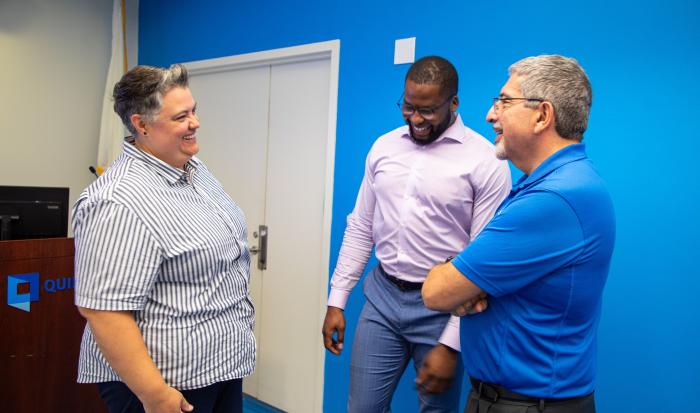 From left: Dr. NTG, Executive Director of DEI Kevin Lovaincy and President Dr. Luis Pedraja From left: Dr. NTG, Executive Director of DEI Kevin Lovaincy and President Dr. Luis Pedraja