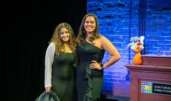 HACE Chair and Coordinator of Future Focus Program Gilmarie Vongphakdy (right) with Elyna Peluyera HACE Chair and Coordinator of Future Focus Program Gilmarie Vongphakdy (right) with Elyna Peluyera