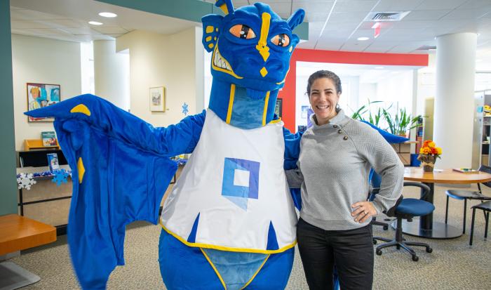 The Wyvern has a visit with Academic Advisor Kristin Balutis The Wyvern has a visit with Academic Advisor Kristin Balutis