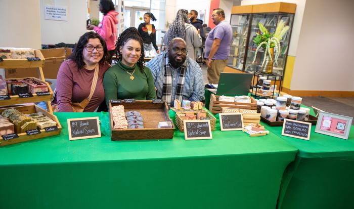 Beautiful handmade soaps were just one of the options at the Black-Owned Business Pop-Up Beautiful handmade soaps were just one of the options at the Black-Owned Business Pop-Up