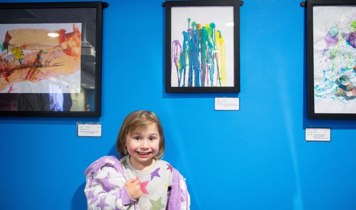 This little artist knows a thing or two about color! This little artist knows a thing or two about color!