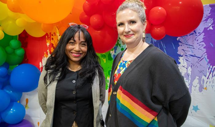 Giselle Rivera Flores and Children's School Director Erin Roache Giselle Rivera Flores and Children's School Director Erin Roache