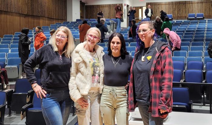 (From left) Rebecca, Janis, Bridget and Six from the film "Recovery City" (From left) Rebecca, Janis, Bridget and Six from the film "Recovery City"
