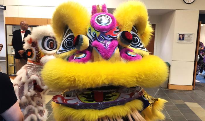 The lion symbolizes strength, courage, and prosperity in Chinese culture.