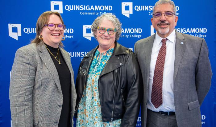 (From left) Special Assistant to the President for College Engagement Jess Ahrens, Executive Assistant to the President Lu Costa and President Dr. Luis Pedraja (From left) Special Assistant to the President for College Engagement Jess Ahrens, Executive Assistant to the President Lu Costa and President Dr. Luis Pedraja
