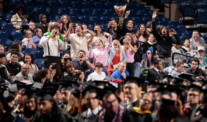 Students' loved ones get just as excited as they are (sometimes more)!